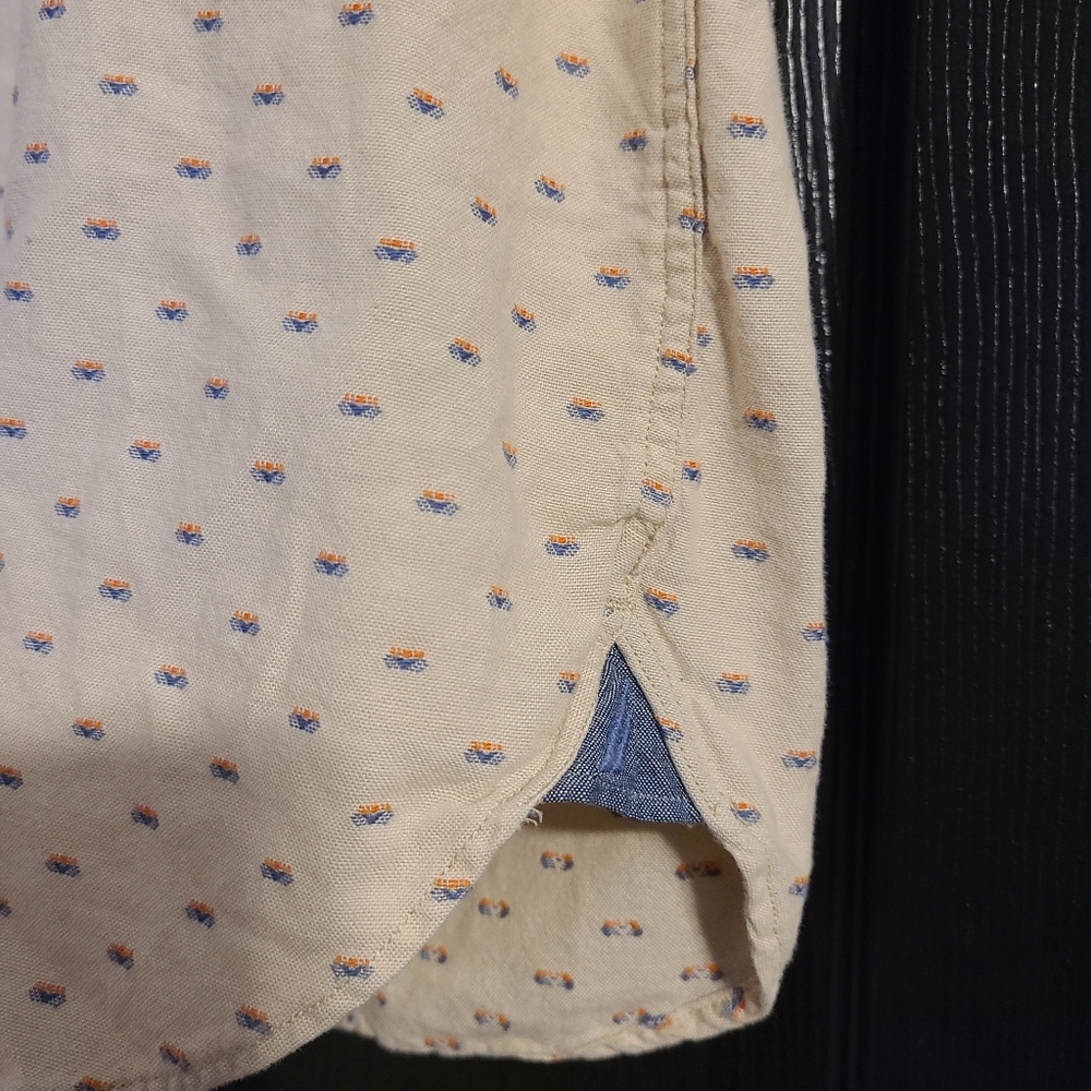 Nautica size XL tan dress shirt 👔 - Picture 6 of 11